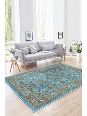 Thalia Home Kaymaz Tabanlı Yıkanabilir Baskılı Mutfak Halısı Halı Yolluk