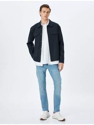 Koton Normal Bel Slim Fit Kot Pantolon - Brad Jean