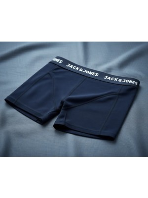 Jack & Jones JACK&JAONES Jacanthony Erkek 3 lü Paket Boxer Lacivert
