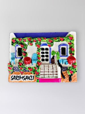 Mundy Sarımsaklı Polyester Kabartmalı Magnet 7X5CM Dekoratif Hediyelik Buzdolabı Süsü (KOD:1411)