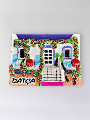 Mundy Datça Polyester Kabartmalı Magnet 7X5CM Dekoratif Hediyelik Buzdolabı Süsü (KOD:1413)