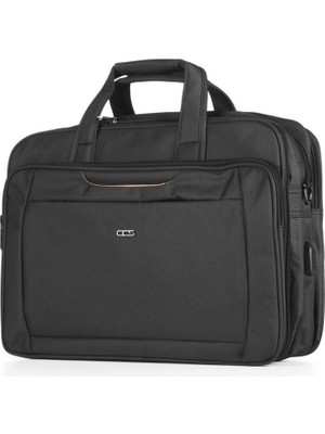 Ççs 71241 Siyah Kumaş Laptop Bölmeli Evrak Çantası