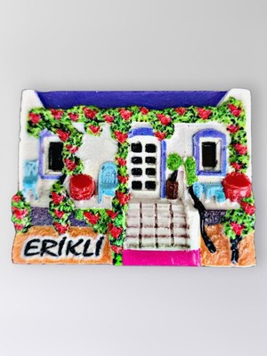 Mundy Erikli Polyester Kabartmalı Magnet 7X5CM Dekoratif Hediyelik Buzdolabı Süsü (KOD:1421)