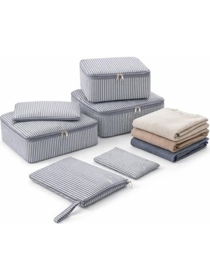 6 Parça Valiz Düzenleyici Organizer Seti- Seyahat Bavul Içi Düzenleme Çantası, Packing Cube O