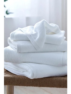 The White Company Waffle Edge Spa Bambu Karışımlı Banyo Havlusu
