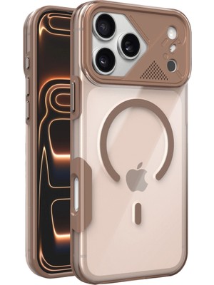 Mepa Joko  Iphone 17 Pro Zinko Magsafe Kapak - Çöl Titanyum Najmaddin