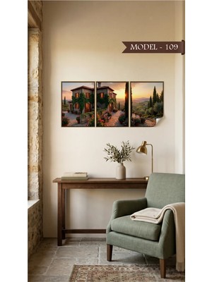 Sihirli Tahta Statik Tutunma Özellikli Tablo - Poster Manzara (Model- 109)