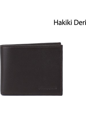 Gönderi(r) Erkek Kahverengi  Hakiki Deri Yatay Cüzdan