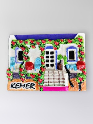 Mundy Kemer Polyester Kabartmalı Magnet 7X5CM Dekoratif Hediyelik Buzdolabı Süsü (KOD:1422)