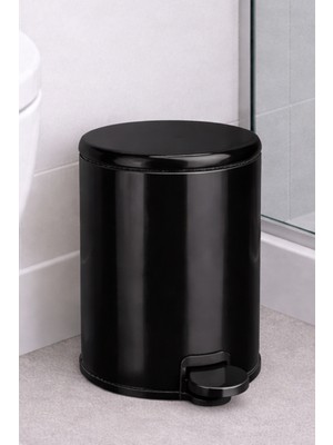 Primanova Cigo Compact 3 Lt Banyo Mutfak Ofis Çelik Çöp Kovası - Siyah