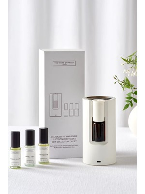 The White Company Susuz Elektronik Difüzör ve The Edit Collection 3'lü Koku Yağı Hediye Seti