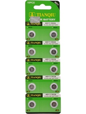 Evimdeyokyok Tıanqıu AG11 LR721/362 Alkalin 10'lu Düğme Pil