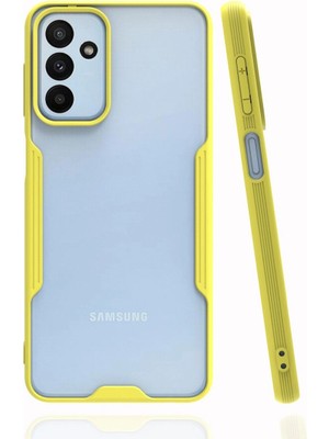 Mestore Samsung Galaxy A04S Kılıf Platin Silikon - Sarı