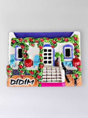 Mundy Didim Polyester Kabartmalı Magnet 7X5CM Dekoratif Hediyelik Buzdolabı Süsü (KOD:1417)