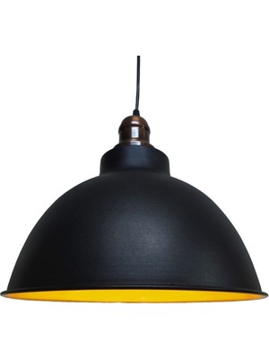 Rsylight Metal Siyah Bakır Duylu Retro Dekoratif Kafe Mutfak Sarkıt Avize