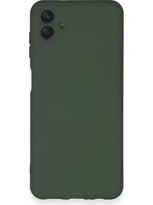 Muratech Newface  Galaxy A04 Kılıf Nano Içi Kadife Silikon - Koyu Yeşil