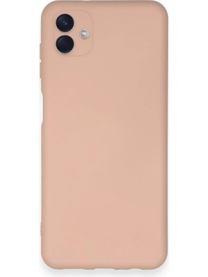 Muratech Newface  Galaxy A04 Kılıf Nano Içi Kadife Silikon - Pudra