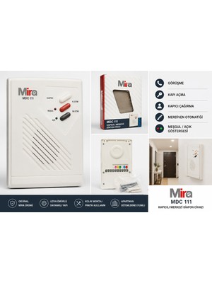 Mira MDC111 Analog Diafon Iç Telefonu | Kapıcılı Merkezi Sistem | Apartman Iç Ünitesi