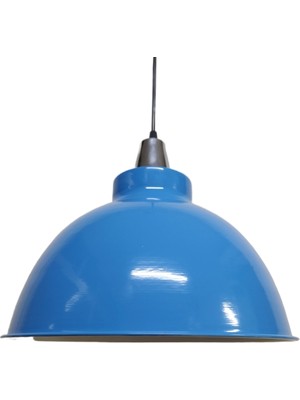Rsylight Metal Mavi Beyaz Retro Dekoratif Kafe Mutfak Sarkıt Avize