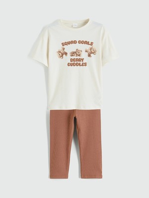 Lc Waikiki Yeni Sezon Baskılı Kız Çocuk Pijama Takım