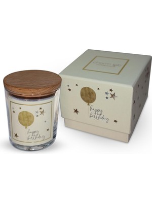 Candle – Doğum Günü Hediyesi, Ahşap ve Baharatlı Sandal Ağacı Kokulu, Doğal Bio Balmum, 13