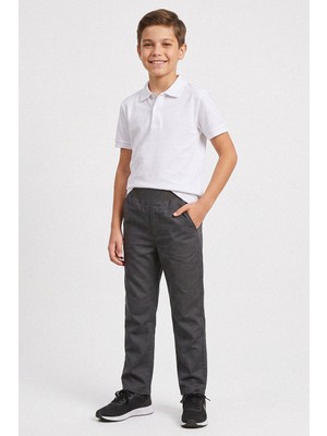 Kinderos Beli Lastikli Kaşkorse Çocuk Okul Pantolonu - 26Y 1075