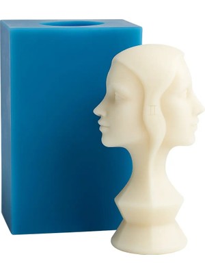 Alze Kimya Hobi Iki Yüzlü Female Janus Heykel Kalıb