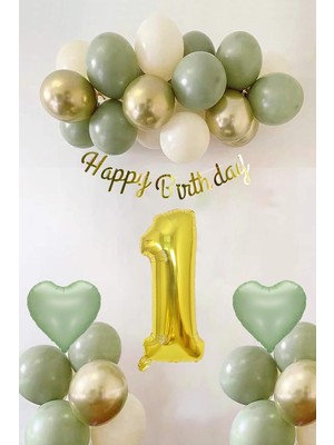 Oturan Kalpli Ayi Folyo Balon Yeşil