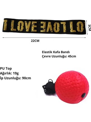 Pltech Kafa Bantlı Boks Refleks Topu – Ayarlanabilir Headband, Hız, Koordinasyon ve Reaksiyon Antrenman Topu