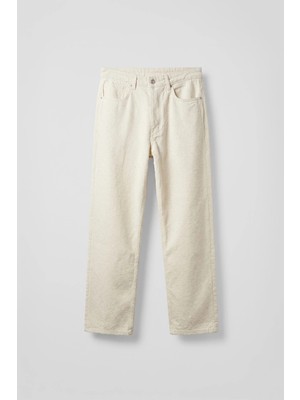 Abluka Online Erkek Dokulu Baggy Jean Pantolon Bej