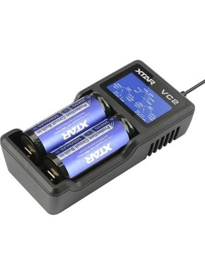 Evimdeyokyok Xtar Vc2 Ikili Li-Ion Pil Şarj Cihazı