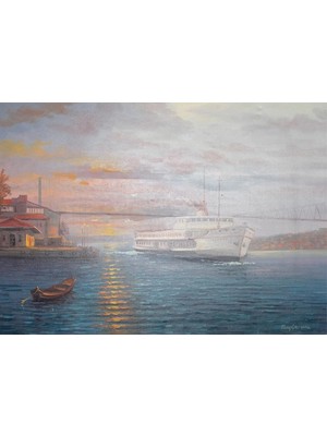 Galeri Atmaca Boğaz'da Gün Batımı: Vapurun Sessiz Yolculuğu