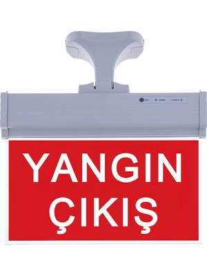 Evimdeyokyok SG071-D4 Çift Yönlü Acil Yönlendirme Armatürü (Askı Aparatlı) Yangın Çıkış