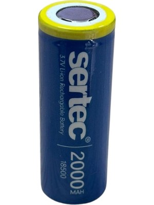 Evimdeyokyok Sertec 3.7V Li-Ion 18500 2000 Mah 3c Şarjlı Pil