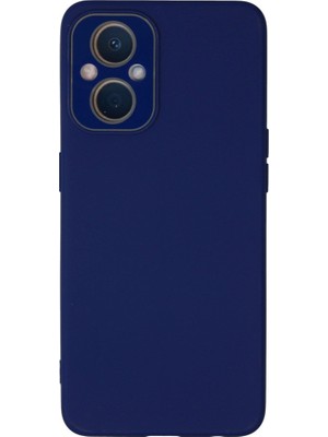 Evimdeyokyok Oppo Reno 7 Lite Kılıf Lansman Glass Kapak - Sky Blue