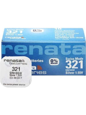 Evimdeyokyok Renata 321 SR616SW 1.55V Alkalin Saat Pili 10 Adet