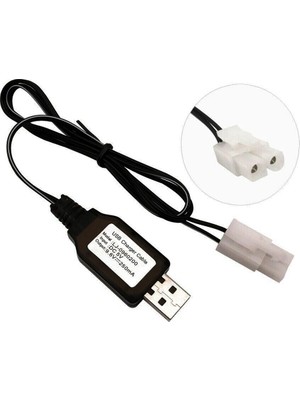Evimdeyokyok Sertec 9.6V Nı-Cd / Nı-Mh Oyuncak Bataryası USB Şarj Kablosu