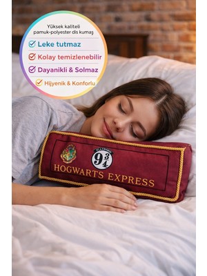 Toyfest Harry Potter Hogwarts Express 9 3/4 Harry Potter Lisanslı Dekoratif Yastık 40X40 Leke Tutmaz Hd