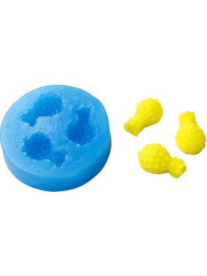 Alze Kimya Hobi Mini Ananaslar Süsleme Kalıbı 3\'lü Set