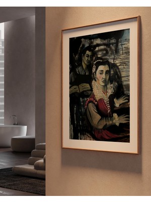 Clovendi Kadın Portresi Sanat Baskısı, Sessiz Otorite, Klasik Zamansız Duvar Sanatı