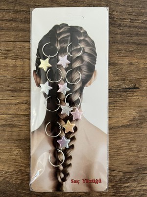 Gülümse Gel Kız Çocuk Saç Küpesi Saç Süsü Renkli Saç Halkası Saç Küpesi Saç Yüzüğü Saç Boncuğu Toka 1 Paket