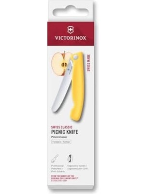 Data Store Swiss Classic 11CM Tırtıklı Piknik Bıçağı, Sarı