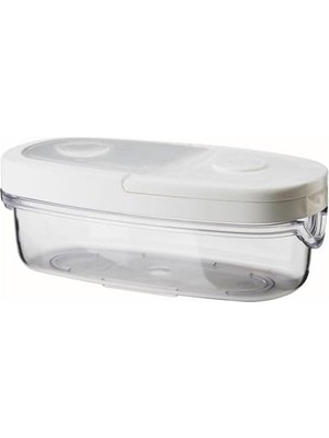 Data Store Vakumlu Beyaz Kapaklı Saklama Kabı Silikon Kauçuk Beyaz 8x6 cm 1 Adet Küçük Boy