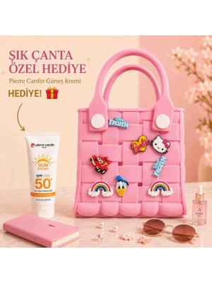 Velline Kız Çocuk Plaj Çanta – Delikli Eva Malzeme – Suya Dayanıklı – Güneş Kremi Hediyeli