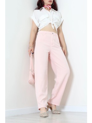 Modi Baggy Lyocell Kumaş Pantolon Pembe - 32345.1968.