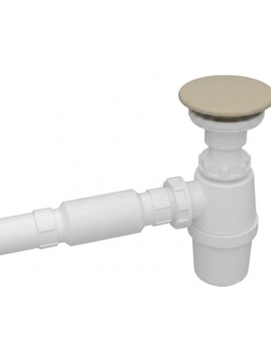 Serel - Seramik Tapa ve Lavabo Sifonu Bej - TP08STL100H