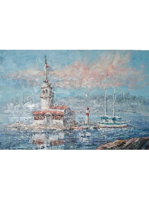 Galeri Atmaca Kız Kulesi ve Çift Direkli Tekne
