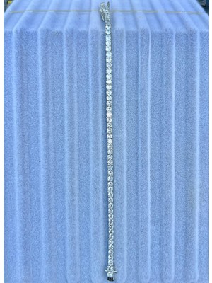 Ithal Zirkon Taşlı 3 mm Pırlanta Döküm Su Yolu Bileklik