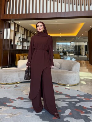 Sevanna Aura Asimetrik Tunik & Pantolon Takım