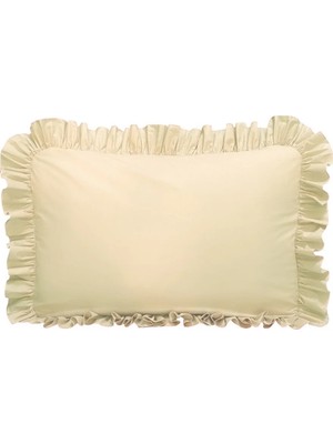 Mundo Lindo Fırfırlı Yastık Kılıfı Tek Kişilik 50X70 cm 1 Adet %100 Doğal Pamuk 18 Farklı Renk Seçeneği